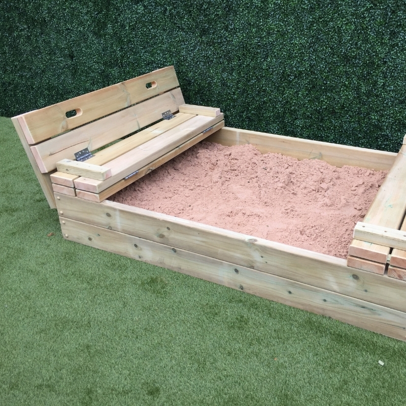 Sandpit with Seating and Lid - Image 2