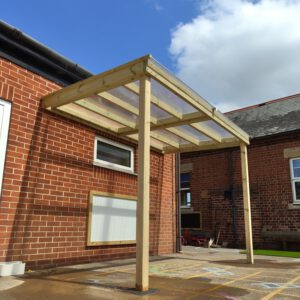 Wall-mounted Canopy with Polycarbonate Roof