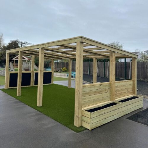Shelter with Polycarbonate Roof 1